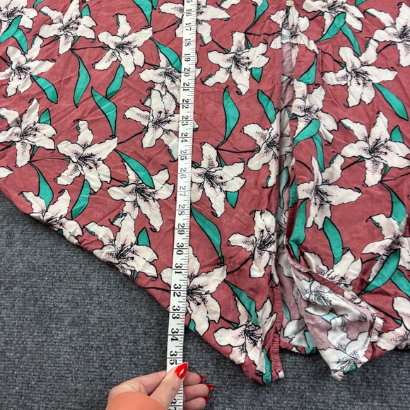 O’NEILL Women’s Kalani Midi Skirt Rusty Rose Floral Print size: Small - Picture 7 of 8